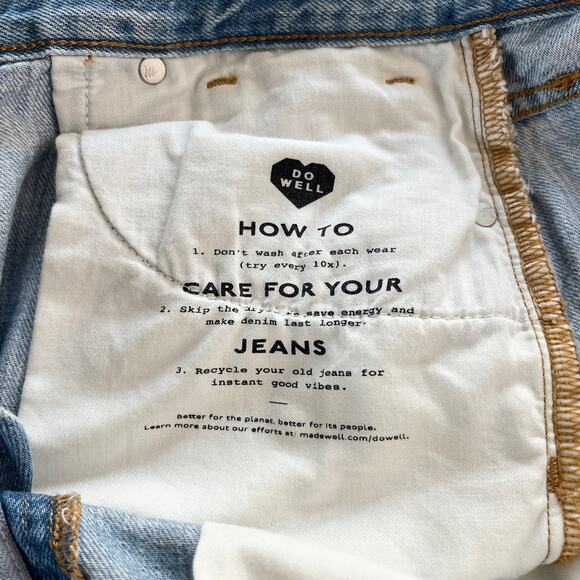 Madewell Rigid Denim A-Line Mini Skirt 28 New - Picture 6 of 12